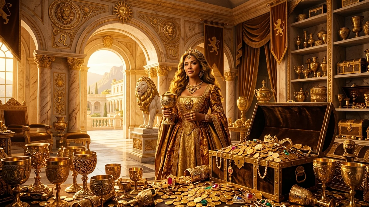 Leo in the 2nd House: Money Mindset, Self-Worth & Royal Abundance