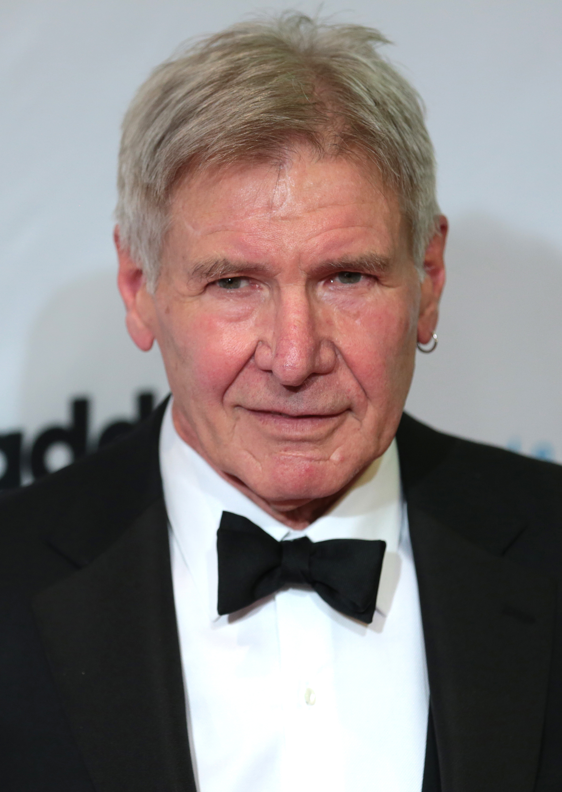 Harrison Ford speaking at event