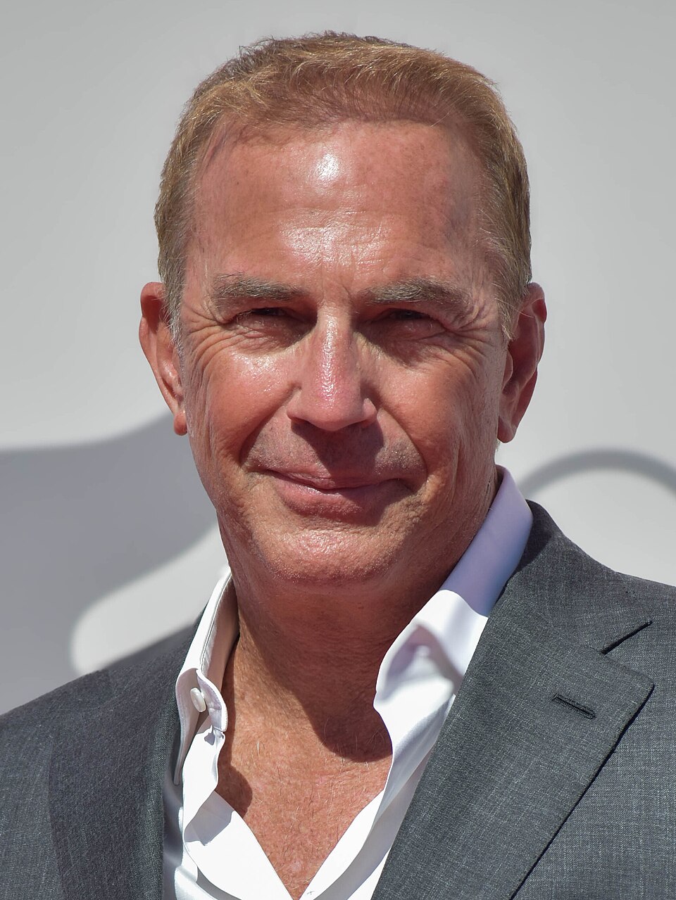 Kevin Costner speaking at an appearance