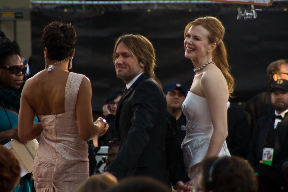 Nicole Kidman and Keith Urban arriving together at major award ceremonies
