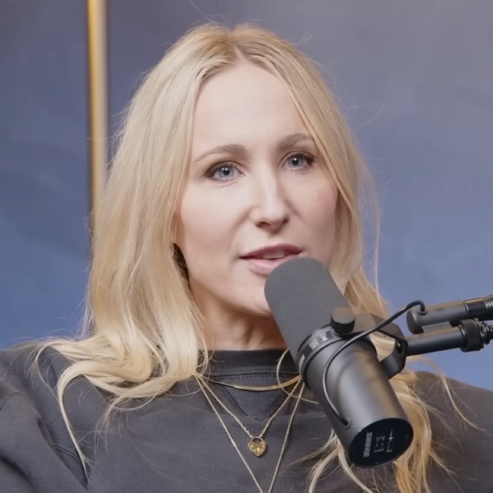 Nikki Glaser speaking candidly during podcast interview recording