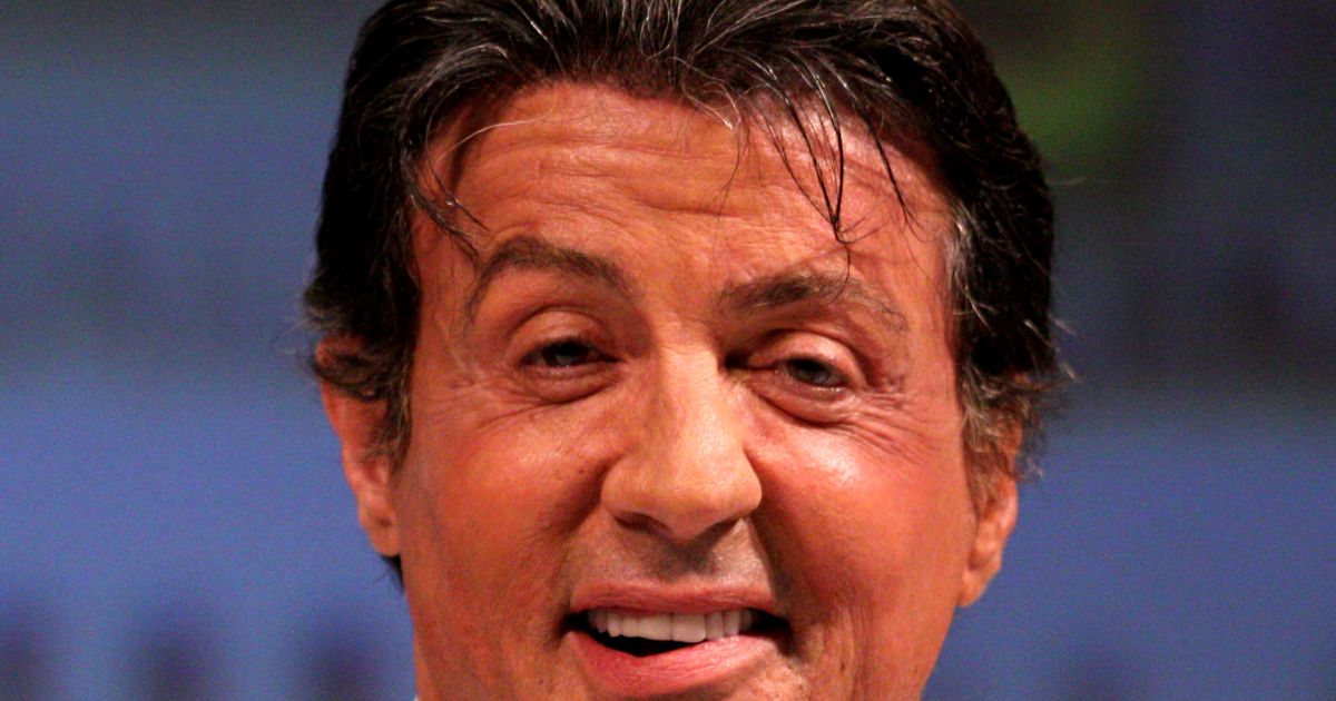 Sylvester Stallone and Jennifer Flavin Hollywood red carpet portrait