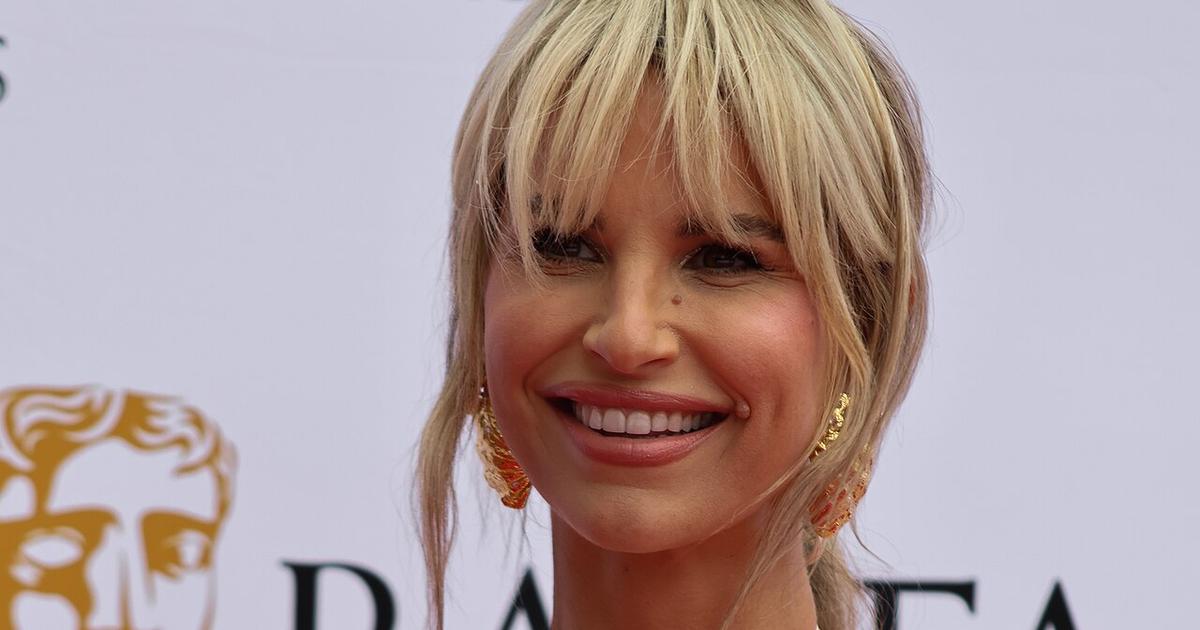 Vogue Williams arriving at BAFTA red carpet